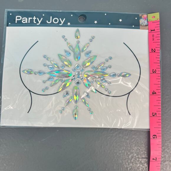 Bedazzled Festival Pasties and Chest Ornaments Set - Picture 2 of 3